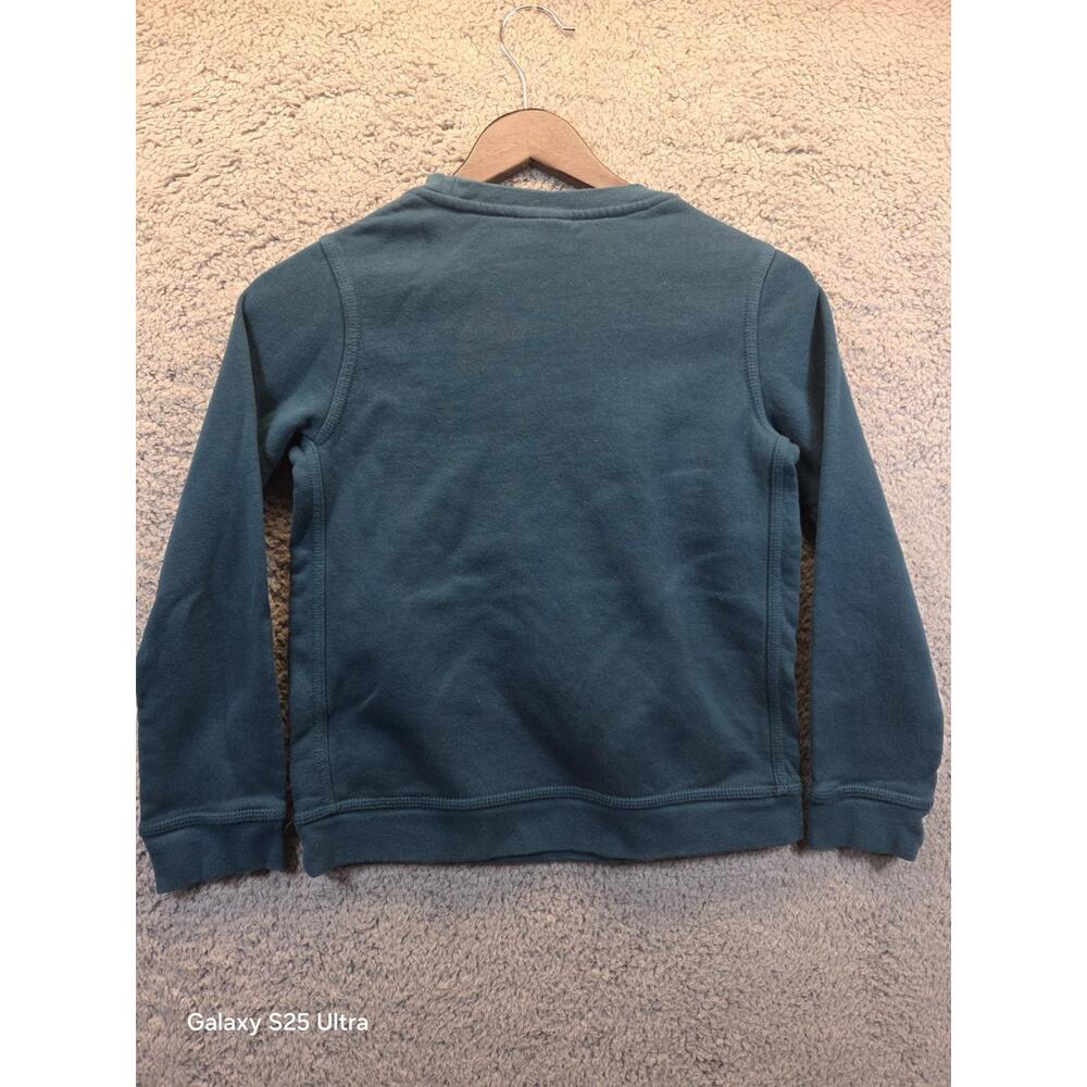 Nike Classic Pullover Crewneck Sweater Youth MD Med Blue Swoosh Spellout Swoosh - Picture 5 of 9